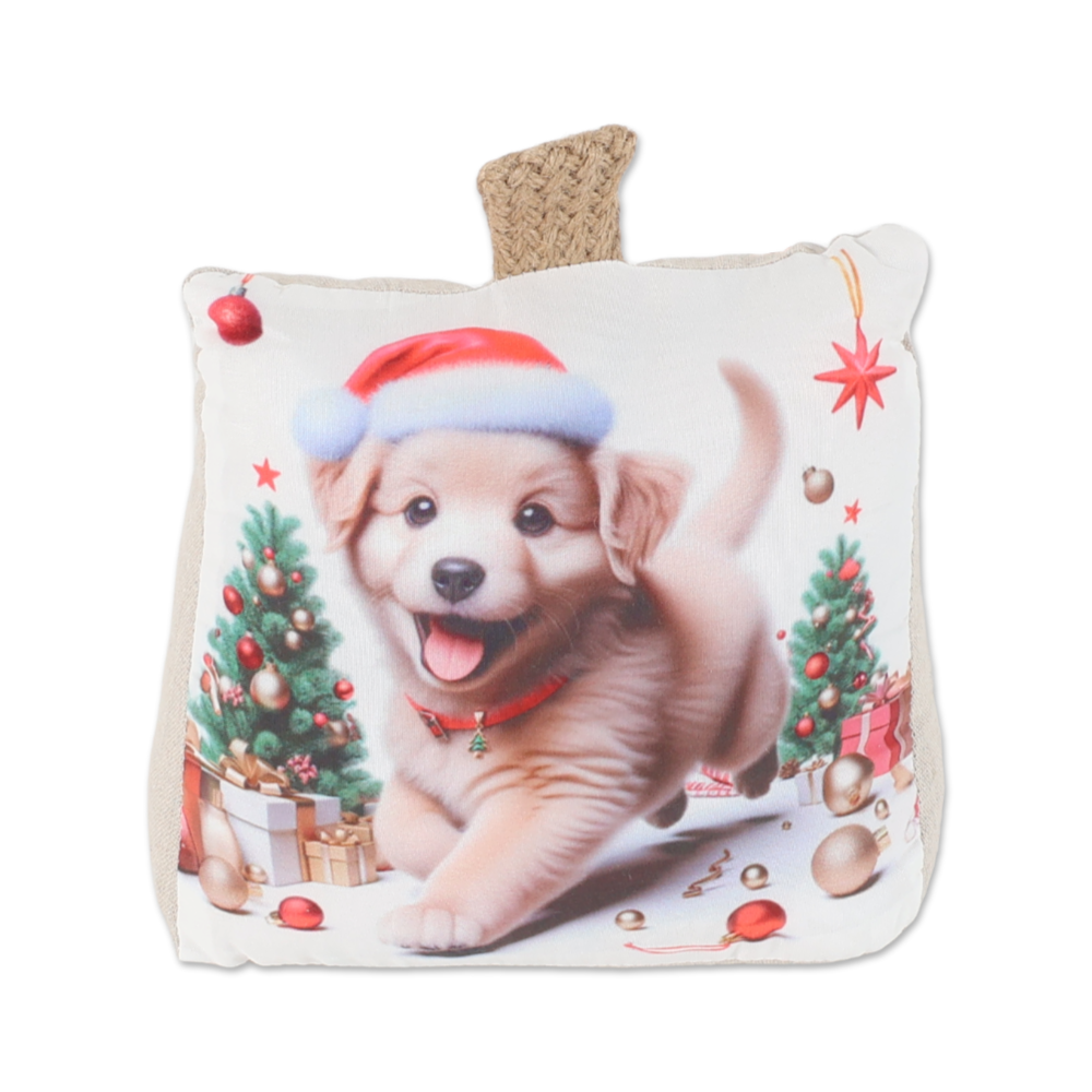 Fermaporta a sacco Cagnolino Natalizio dis. 3