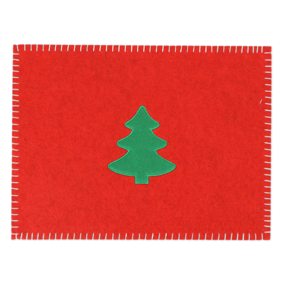 Tovaglietta in Pannolenci ricamato Albero