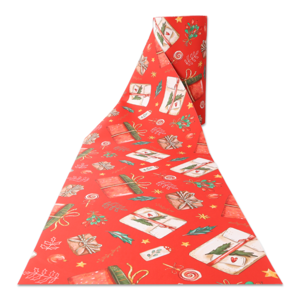 Passatoia a metro Natalizia Pacchi Regalo