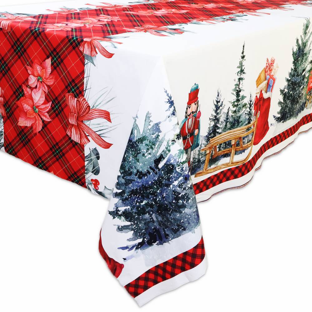 Tovaglia su misura Stampa digitale Schiaccianoci e Tartan