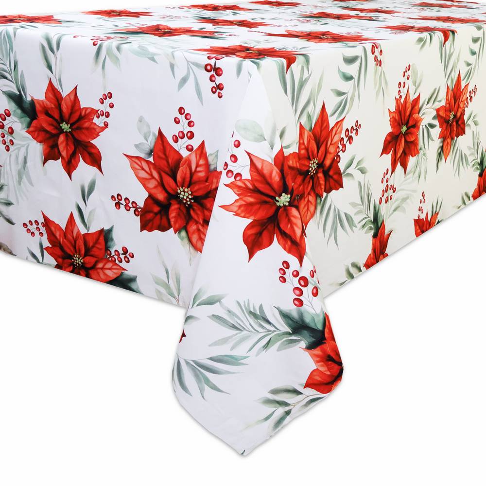 Tovaglia su misura Stampa digitale Stelle di Natale e Bacche