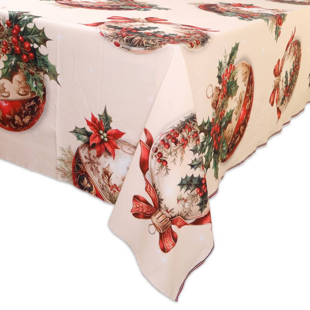 Tovaglia su misura Stampa digitale Palline Natalizie