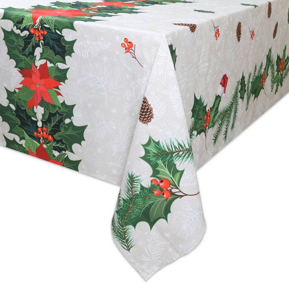 Tovaglia su misura Stampa digitale Stelle di Natale e Pigne