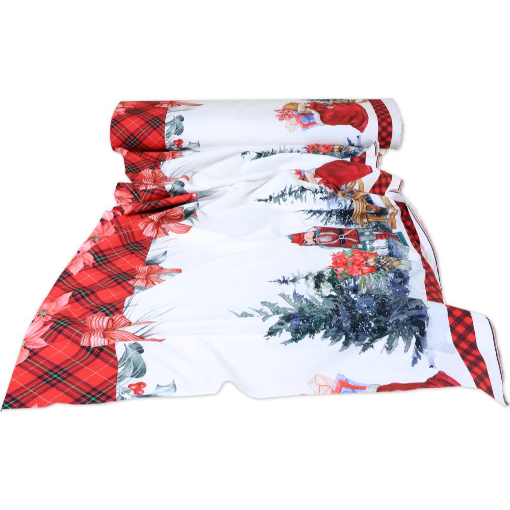 Tessuto a metro Stampa Digitale Schiaccianoci e Tartan