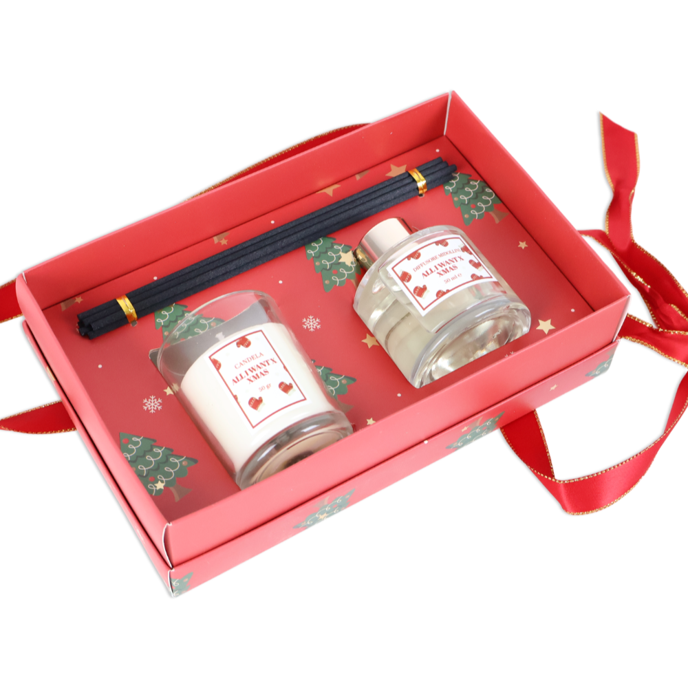 Set Candela + Profumatore per ambiente All I Want x XMas 50 ml