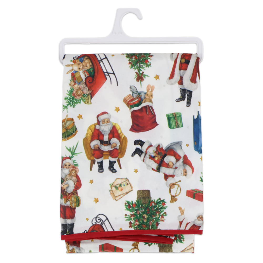 Tovaglia antimacchia rotonda Splash XMAS 160 Babbi Natale