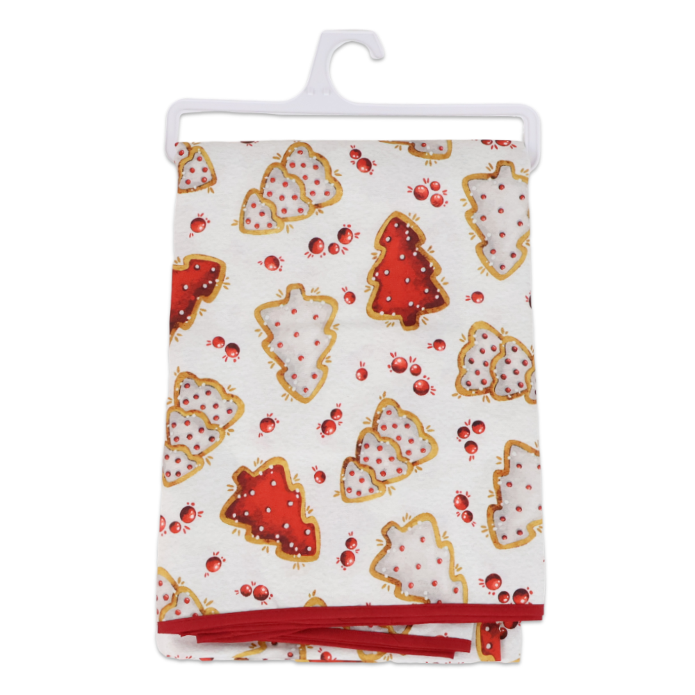 Tovaglia antimacchia Splash XMAS 140 x 140 Biscotti Alberelli