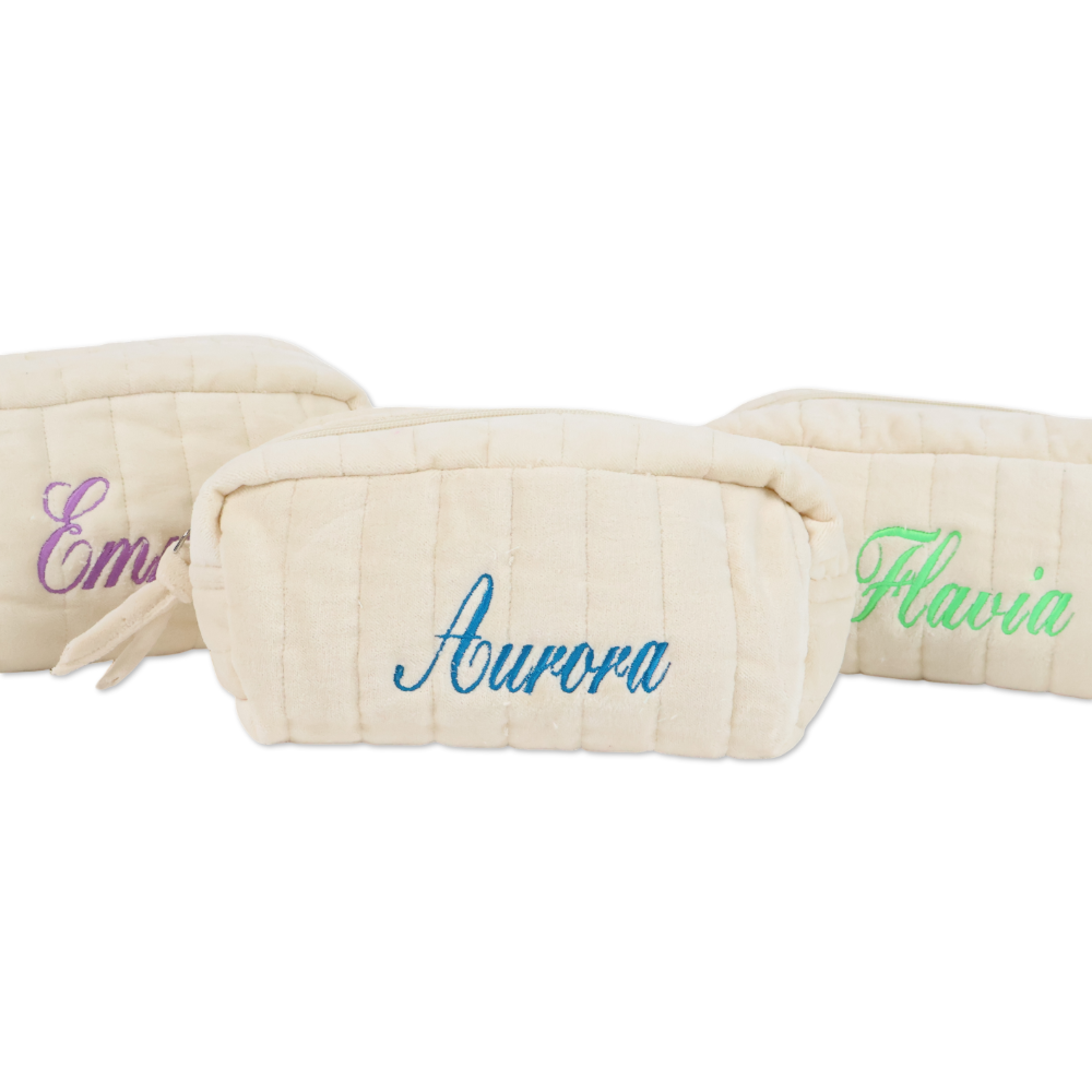 Pochette - Beauty in Velluto Panna Personalizzata