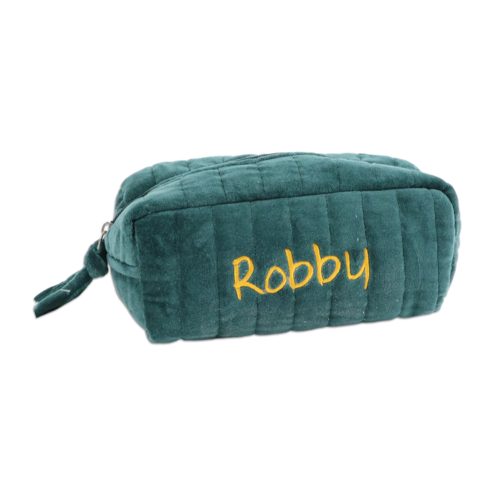 Pochette - Beauty in Velluto Verde Bosco Personalizzata