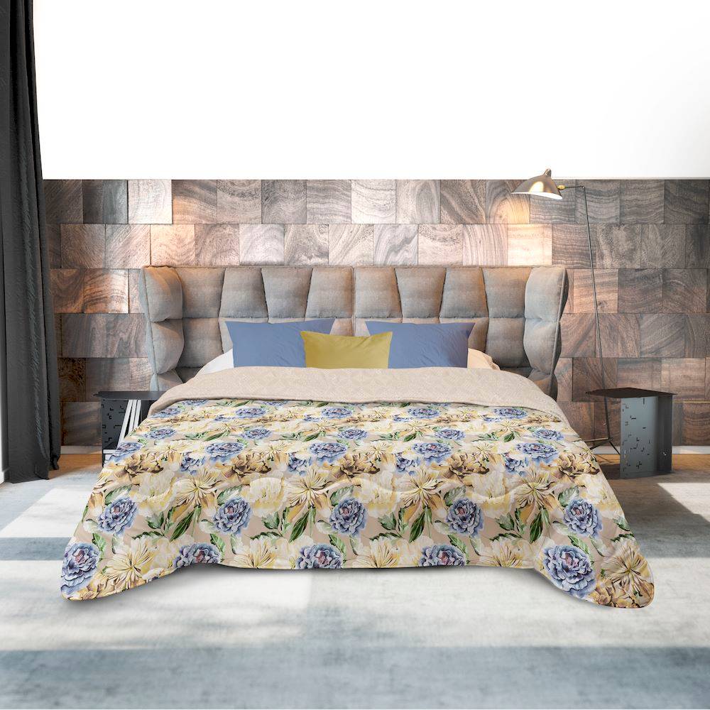 Trapunta Matrimoniale Mia Fiordaliso beige 250 x 260