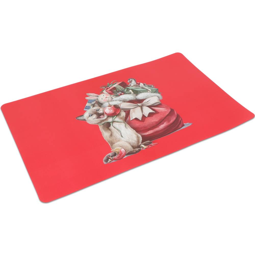 Tovaglietta Americana XMAS Vienna in PVC Micio e Doni