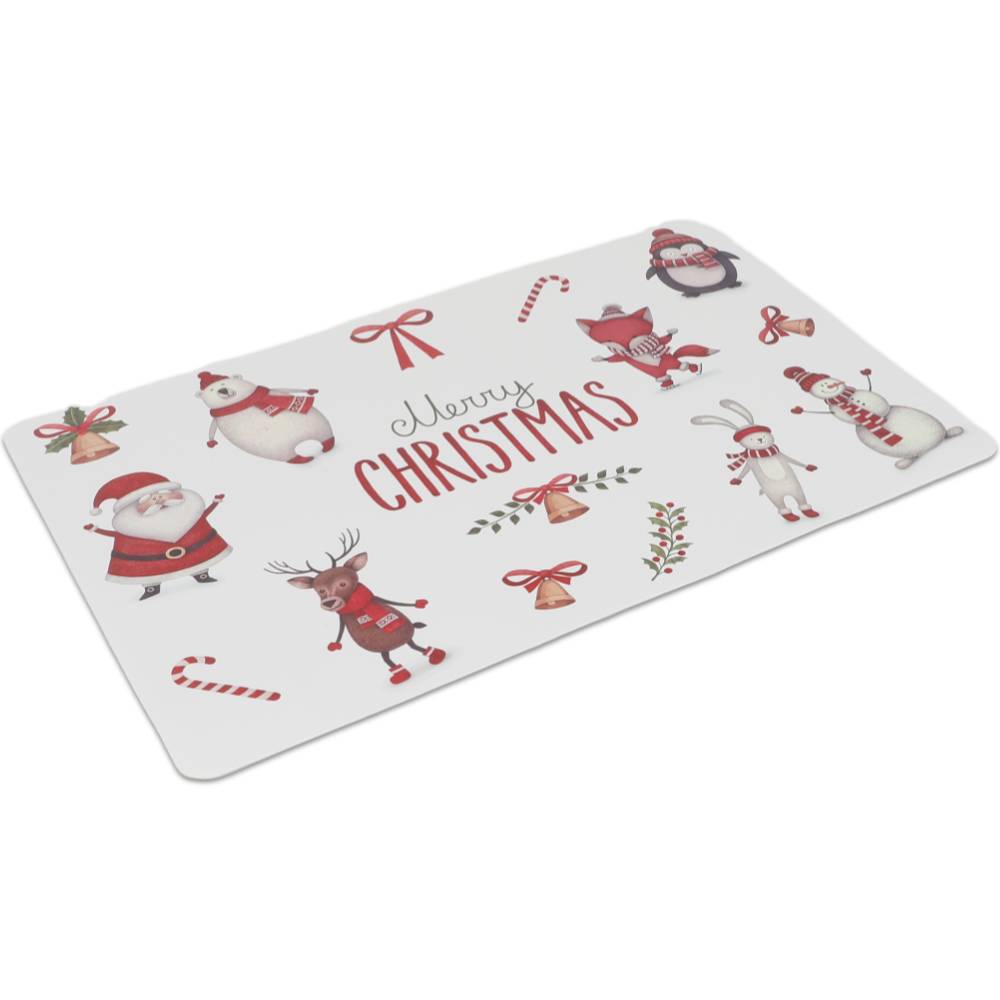 Tovaglietta Americana XMAS Happy Holidays in PVC Merry Christmas