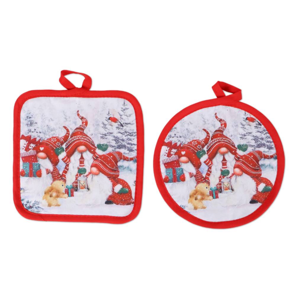 Coppia presine Stampa digitale Christmas 3 Gnometti