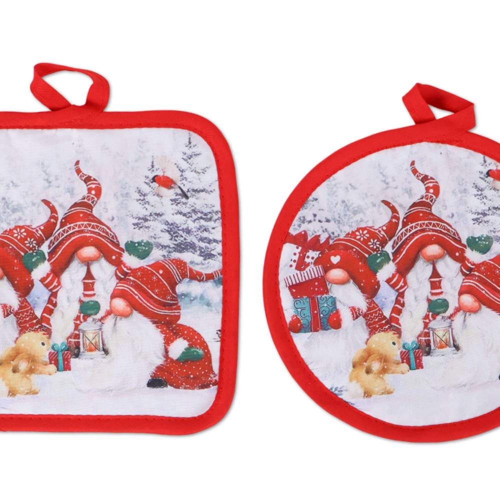 Coppia presine Stampa digitale Christmas 3 Gnometti