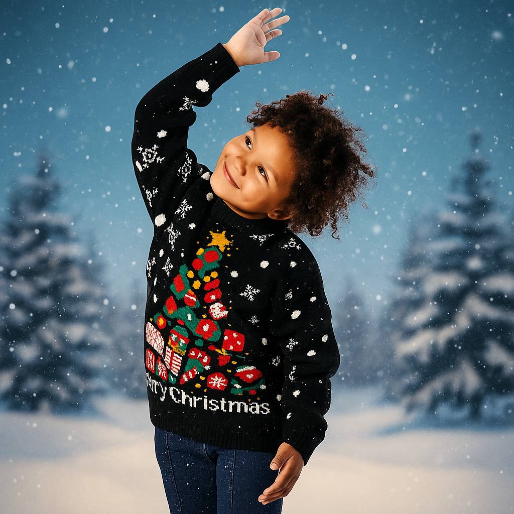 Maglione natalizio Bambino Albero di natale