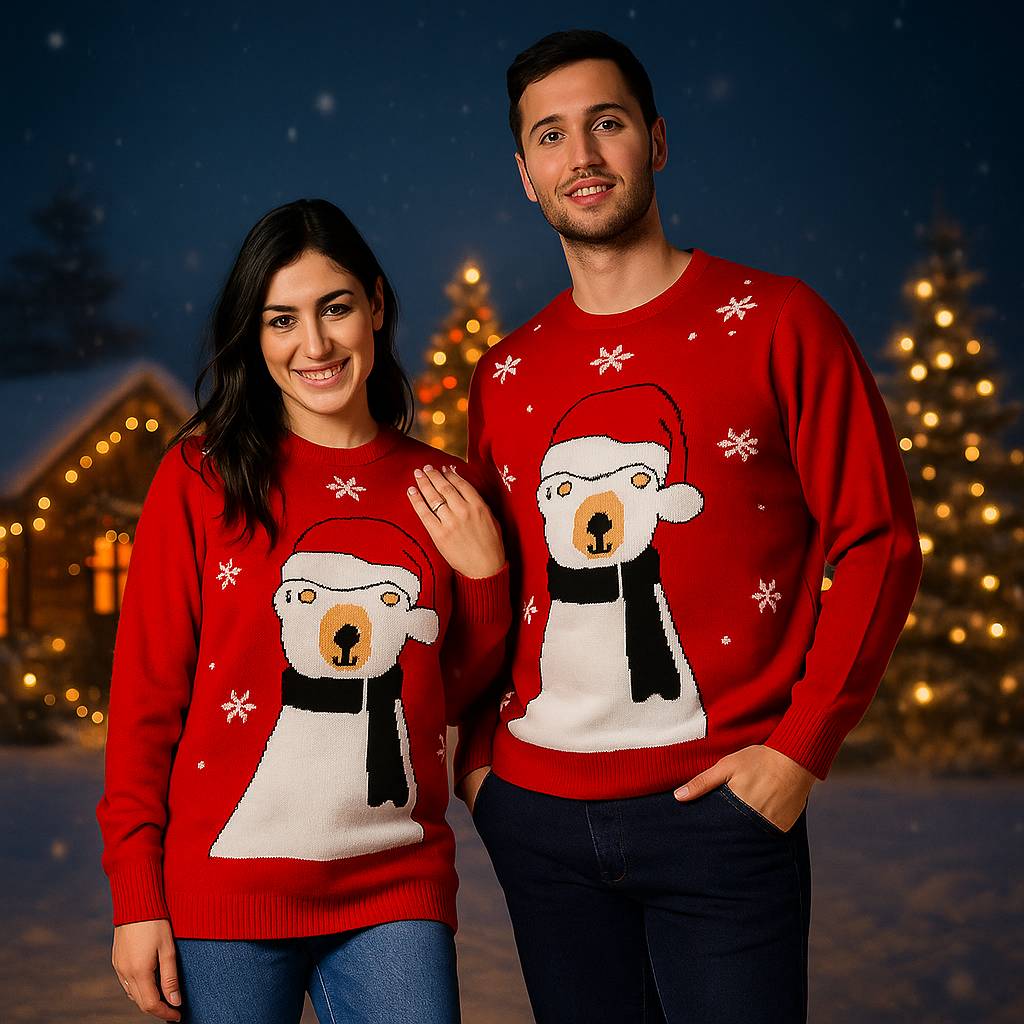 Maglione natalizio Polar bear