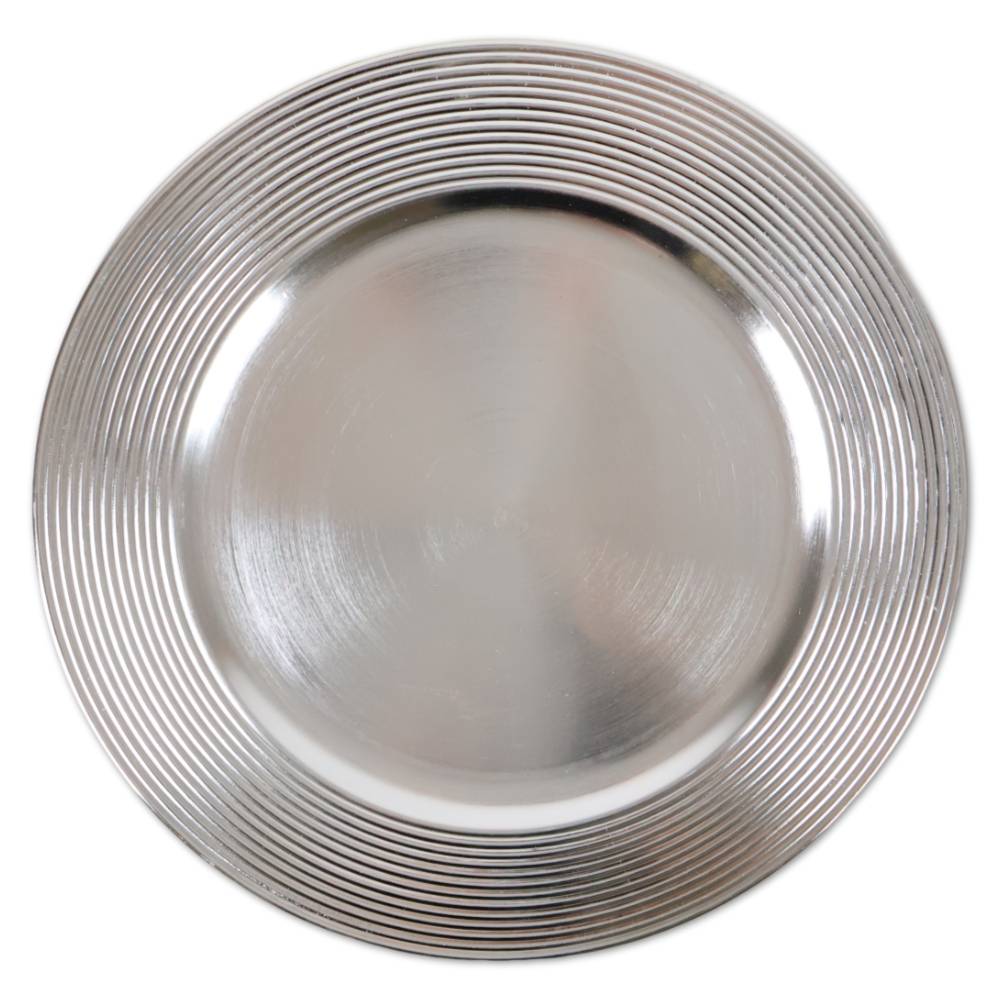 Sottopiatto in PVC Britt Argento 33 cm