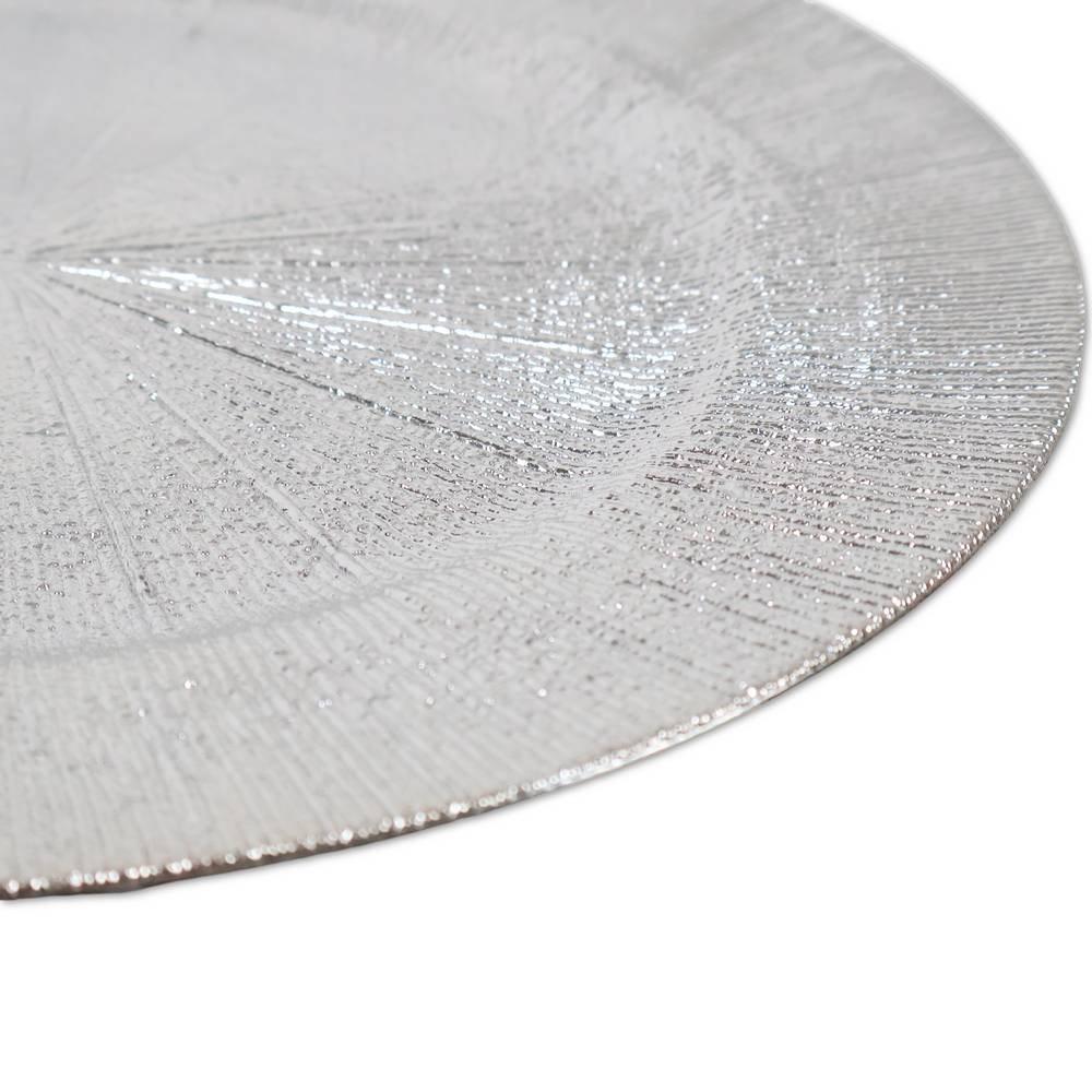 Sottopiatto in PVC Agnes Argento 33 cm