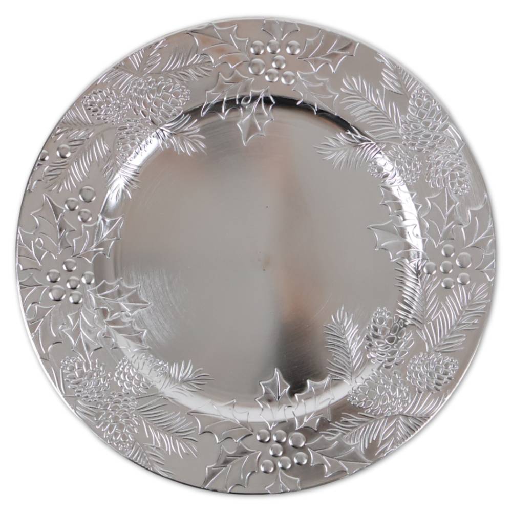 Sottopiatto in PVC Freya Argento 33 cm