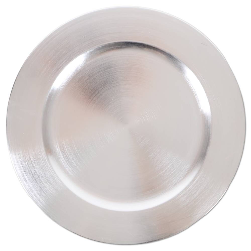 Sottopiatto in PVC Inga Argento 33 cm