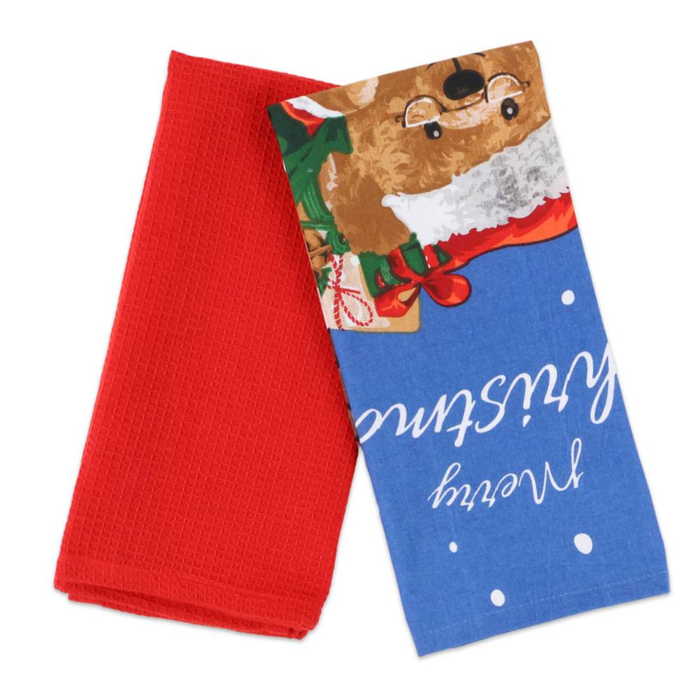 Set 2 Strofinacci Norway Christmas Teddy Comignolo