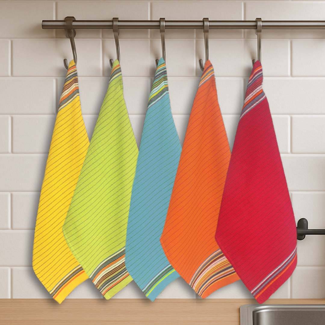 Set 5 Canovacci Nido d'Ape Jacquard Jaipur