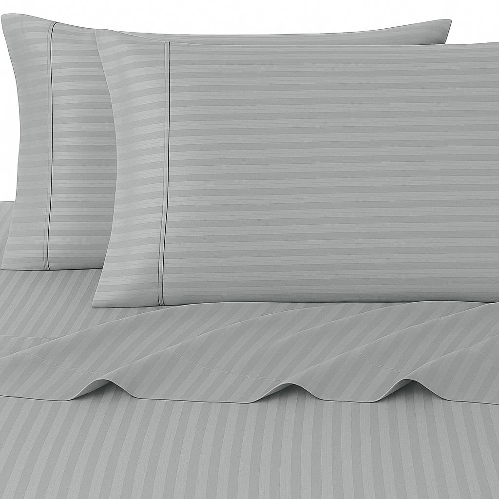 Parure copripiumino Luxea effetto raso no stiro Grigio Matrimoniale