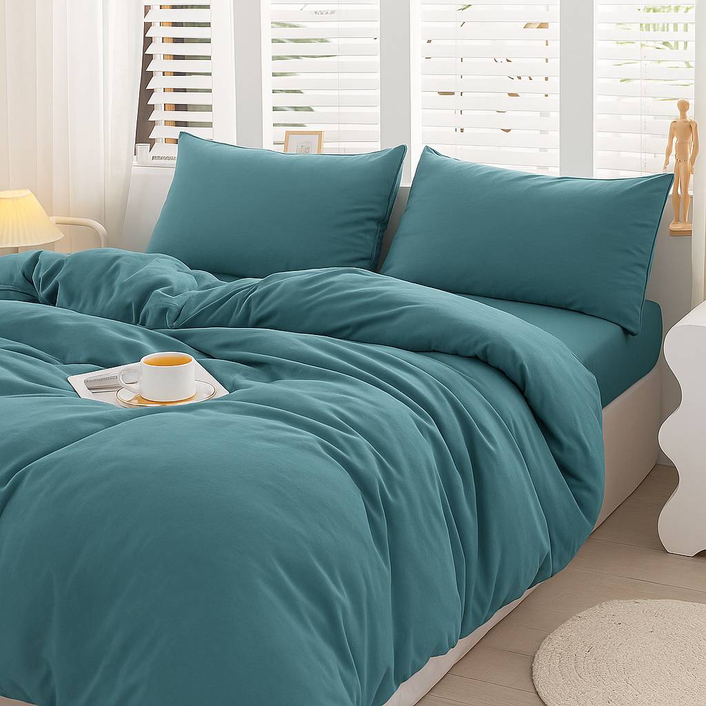 Parure copripiumino Antigua Jersey no stiro Ottanio Matrimoniale