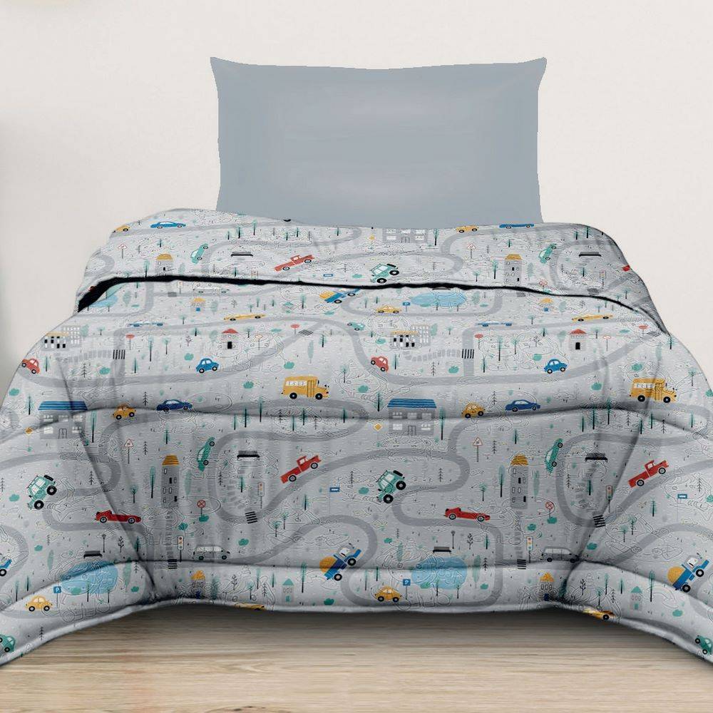 Trapunta Singola Ambra City grigio 170 x 250