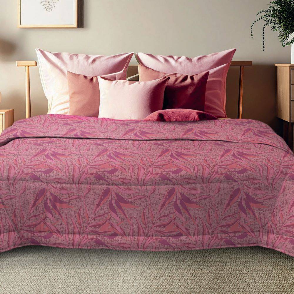 Trapunta Singola Ambra Foliage malva 170 x 250