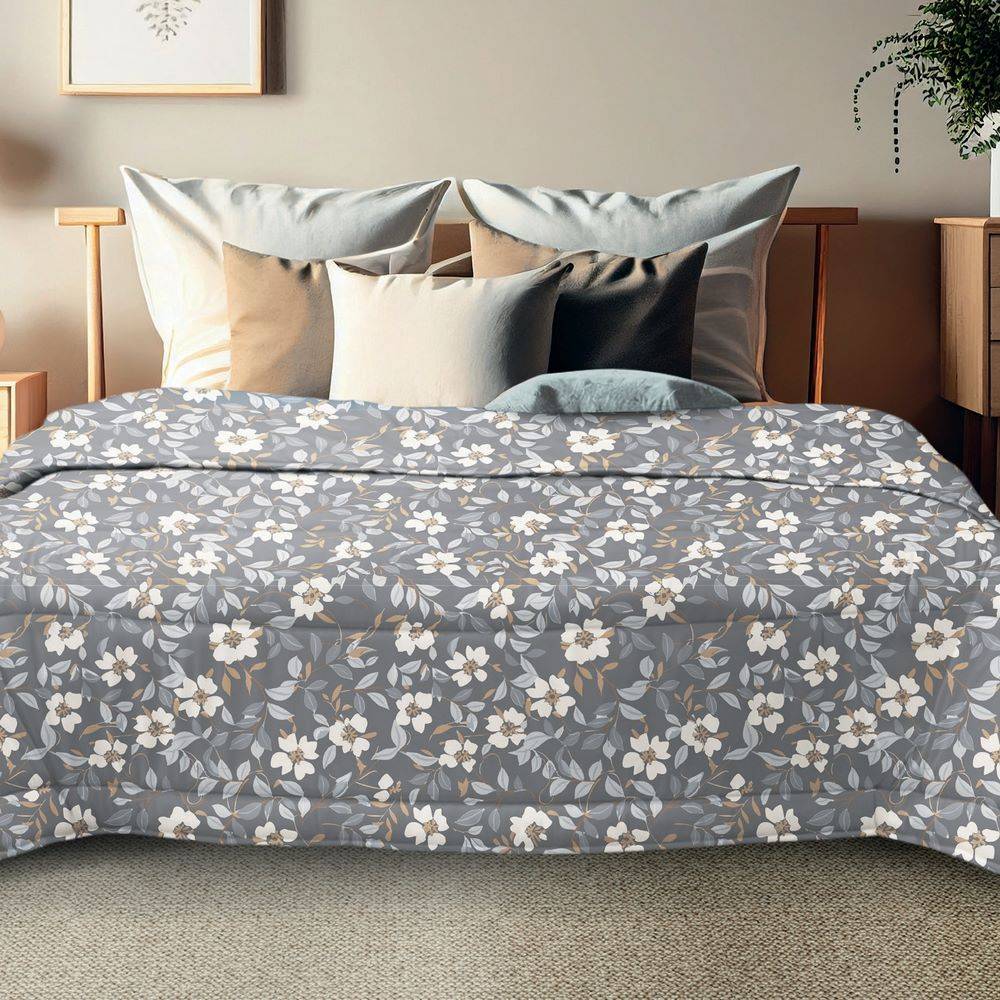 Trapunta Matrimoniale Ambra Elegant grigio 250 x 260