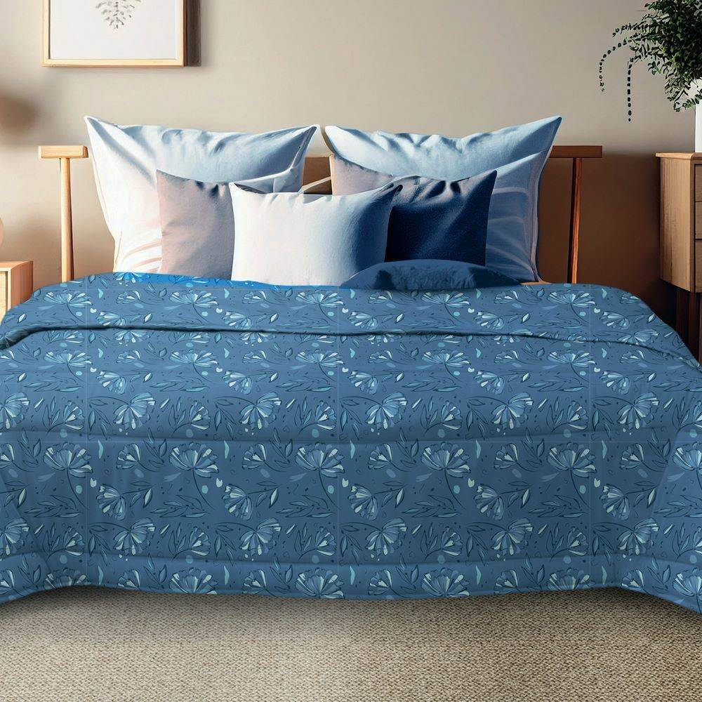 Trapunta Matrimoniale Ambra Volano blu 250 x 260