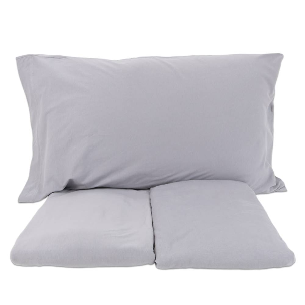 Completo Lenzuola Antigua Jersey no stiro Grigio Singolo