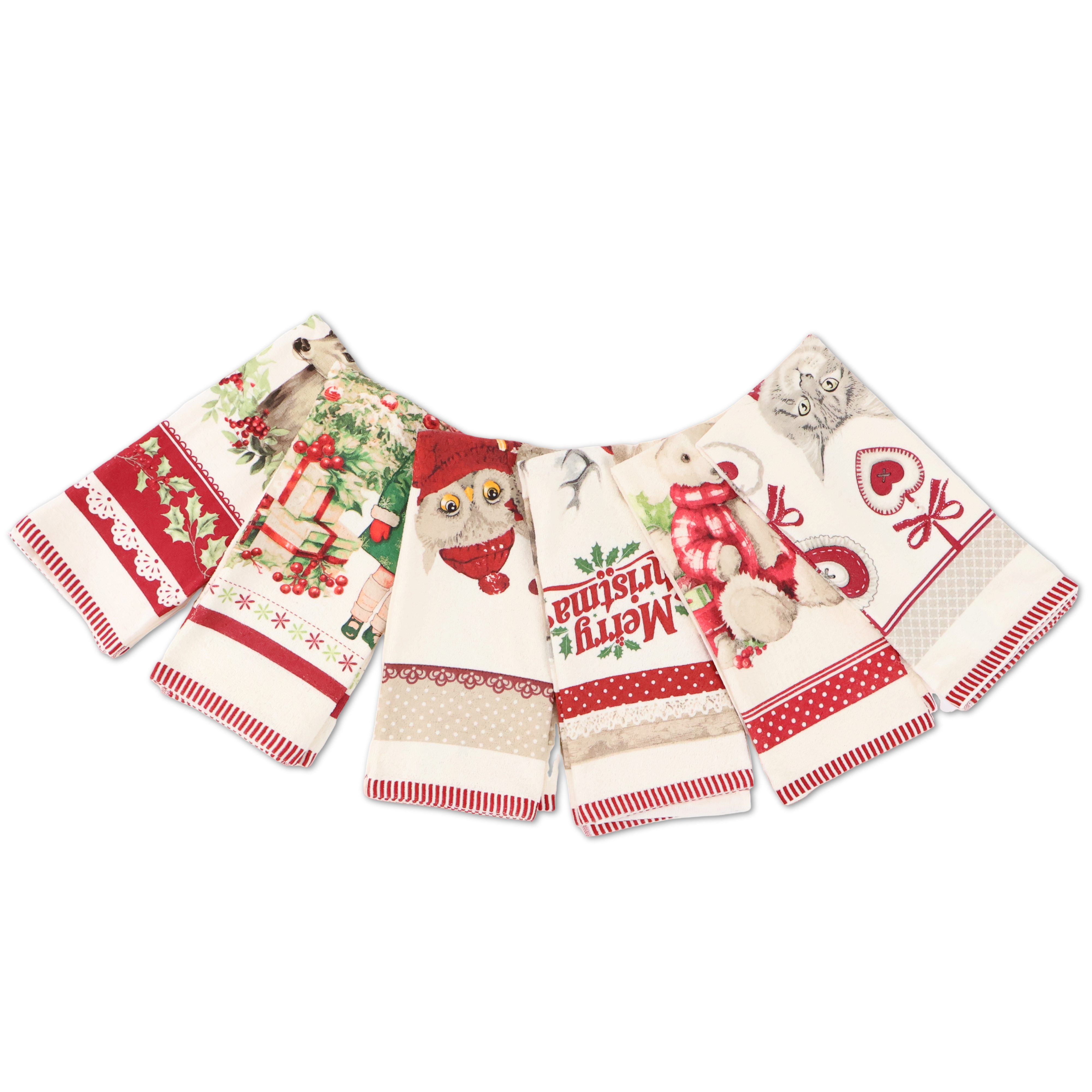 Set 6 Canovacci cucina spugna Country Joel