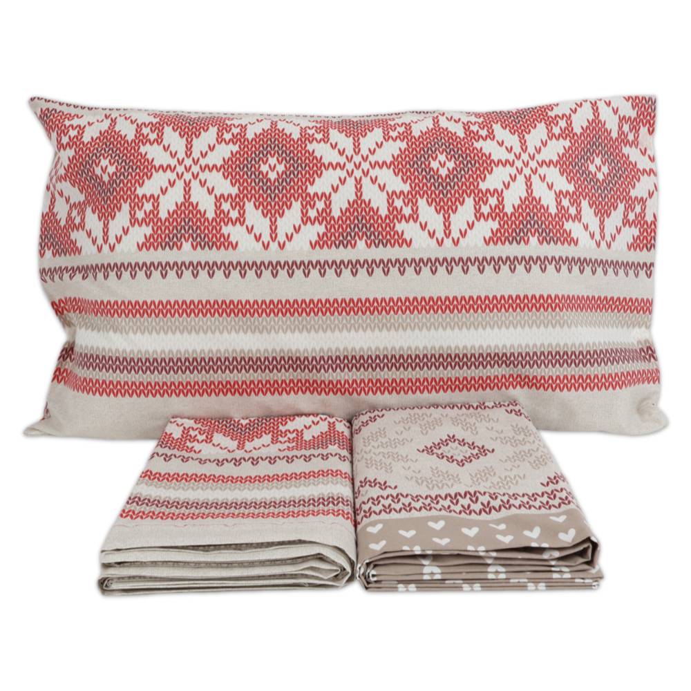 Parure copripiumino Norvegia Rosso Matrimoniale