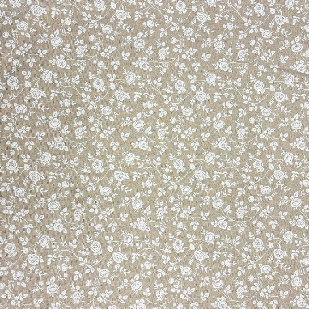 Telo arredo su misura Roselline fondo beige