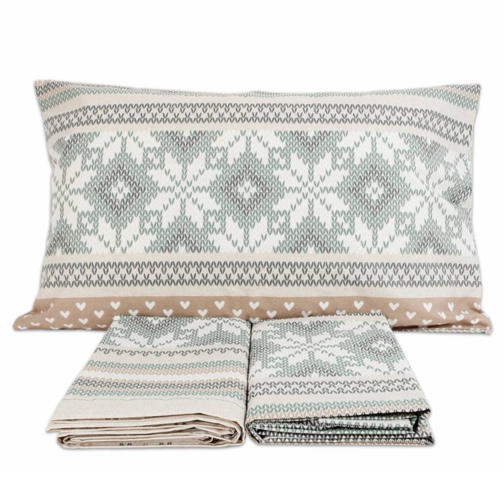 Completo Lenzuola Norvegia Tortora Singolo