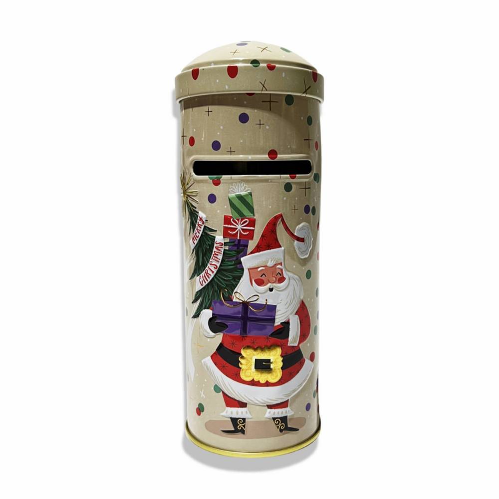 Salvadanaio Cassetta della Posta Magia del Natale Beige
