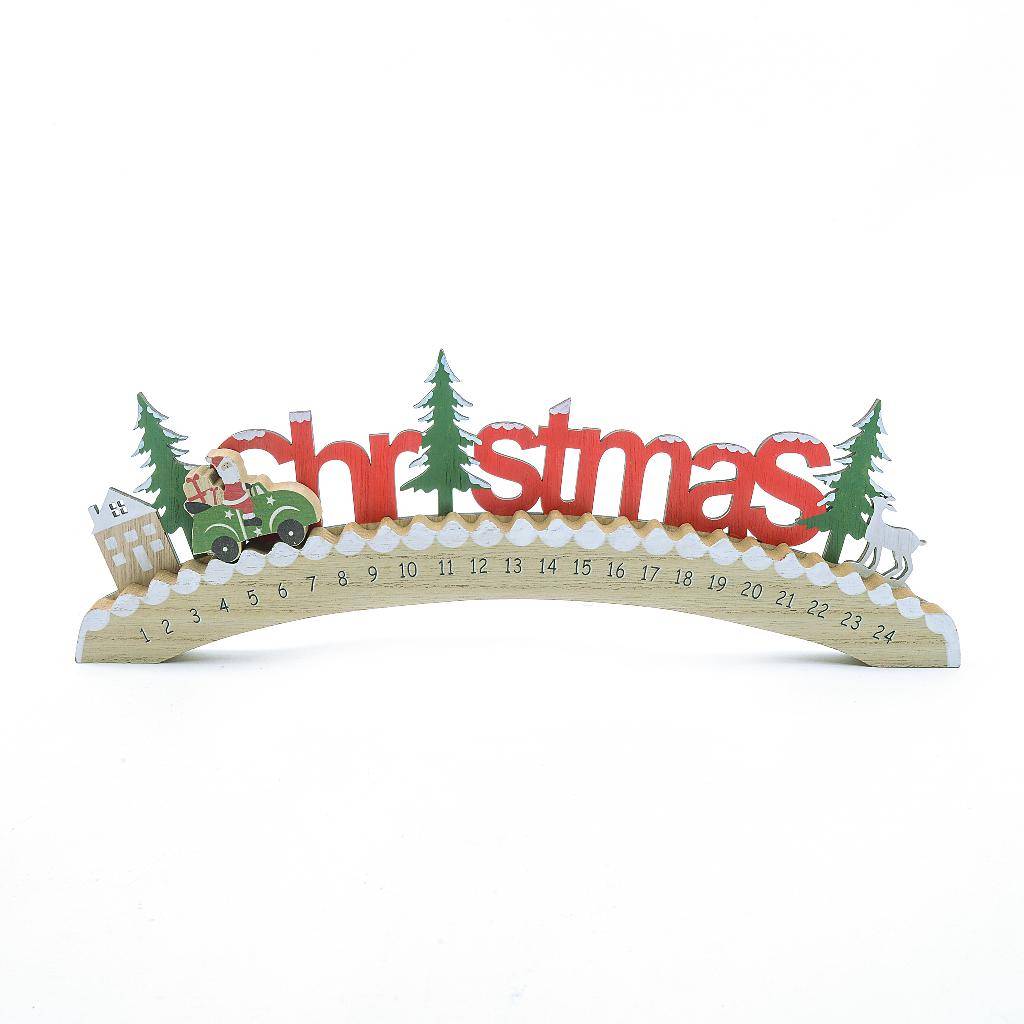 Calendario dell'Avvento Christmast in Legno