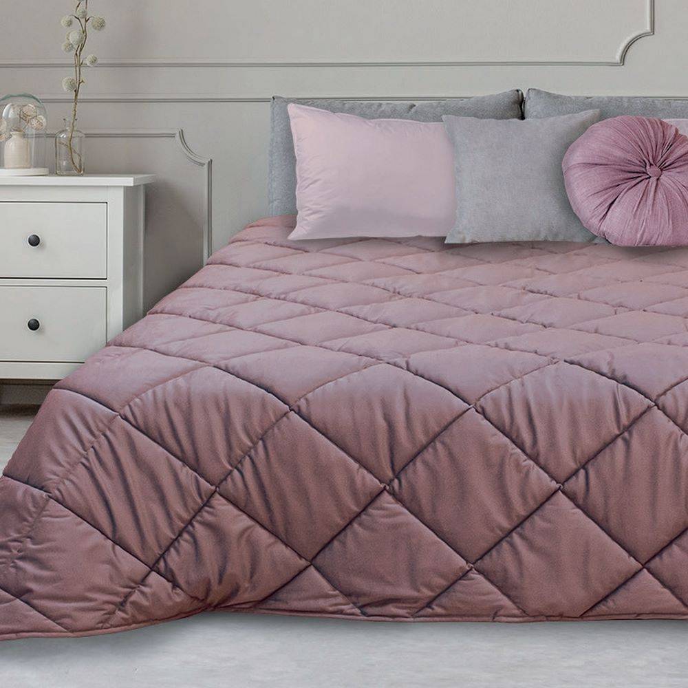 Trapunta matrimoniale Feeling Velluto Cipria 250 x 250