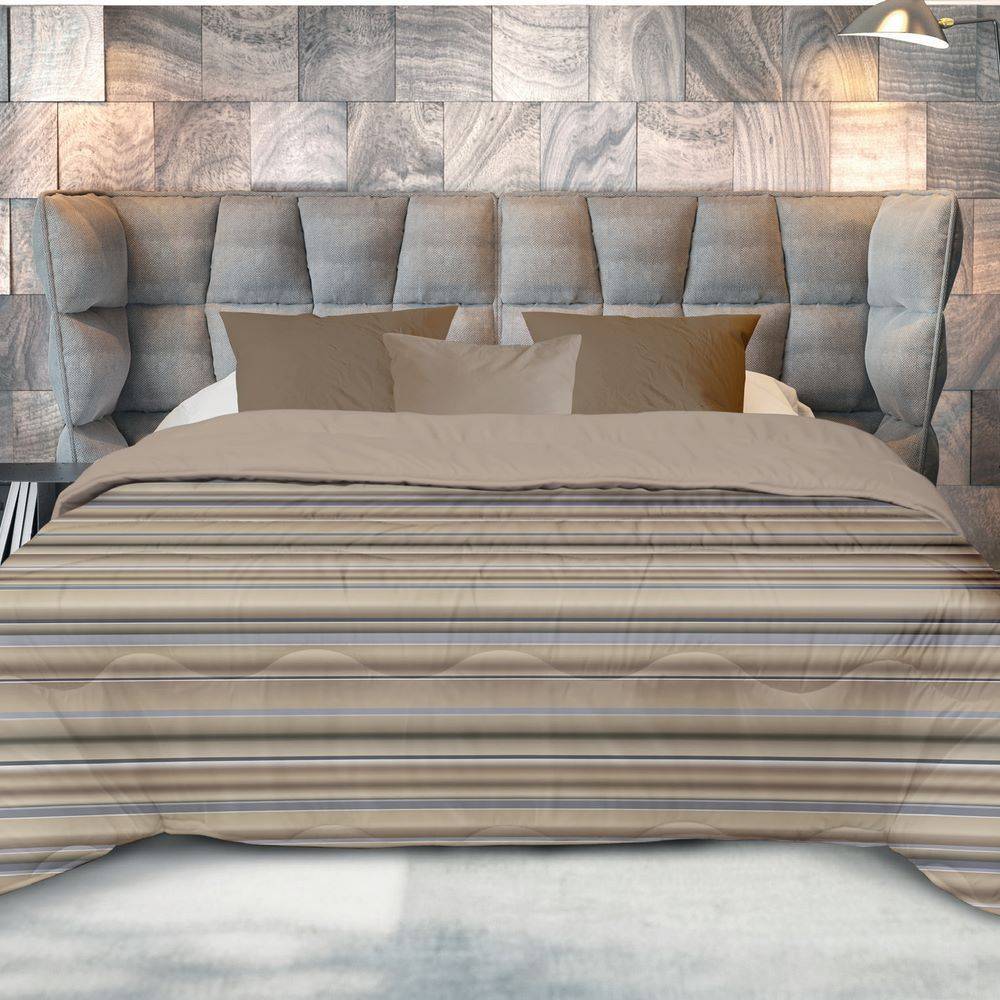 Trapunta Matrimoniale Mia Stripes 3D beige 250 x 250
