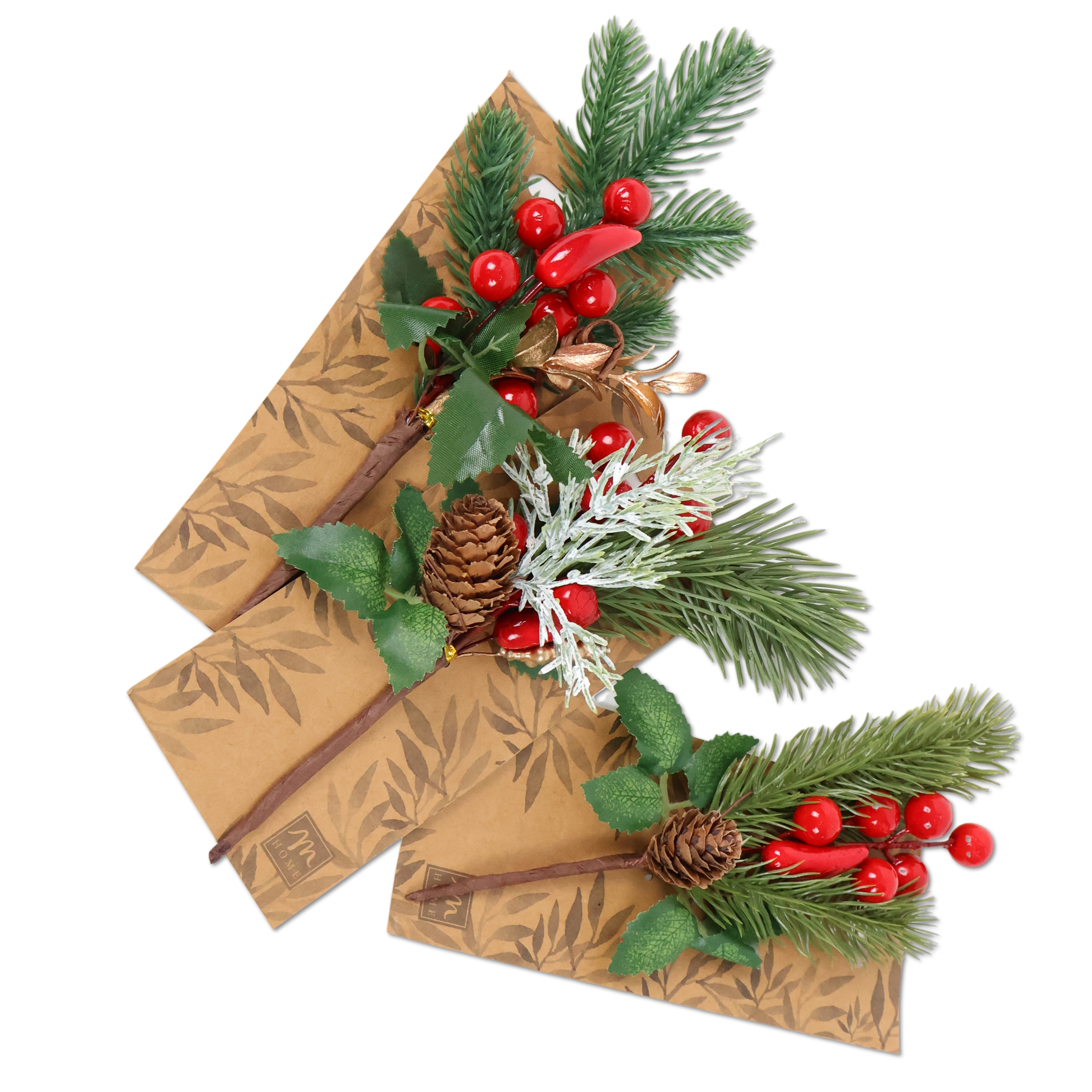 Chiudipacco / Segnaposto Natalizio Pigne e Peperoncini