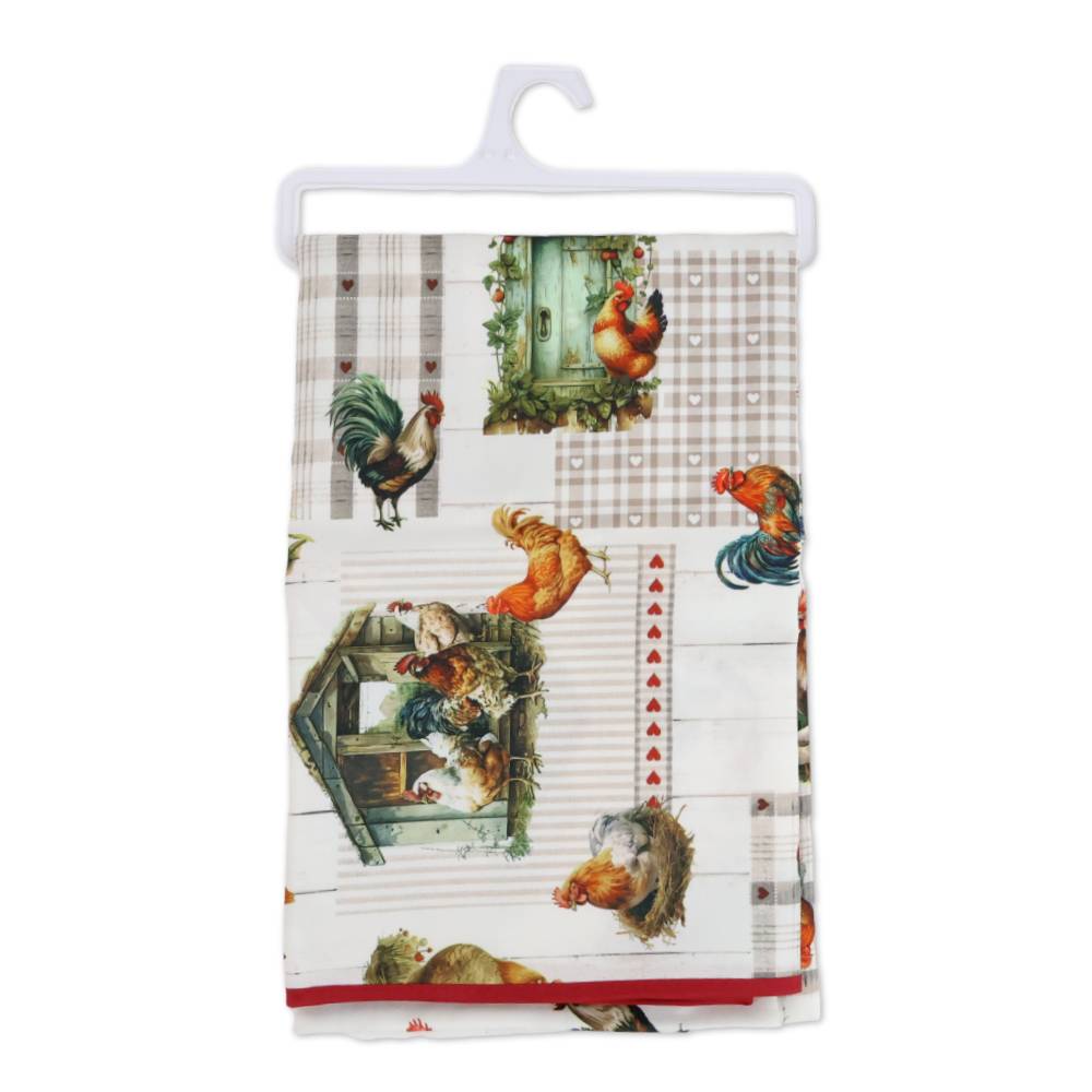 Tovaglia antimacchia Galline 150 x 300