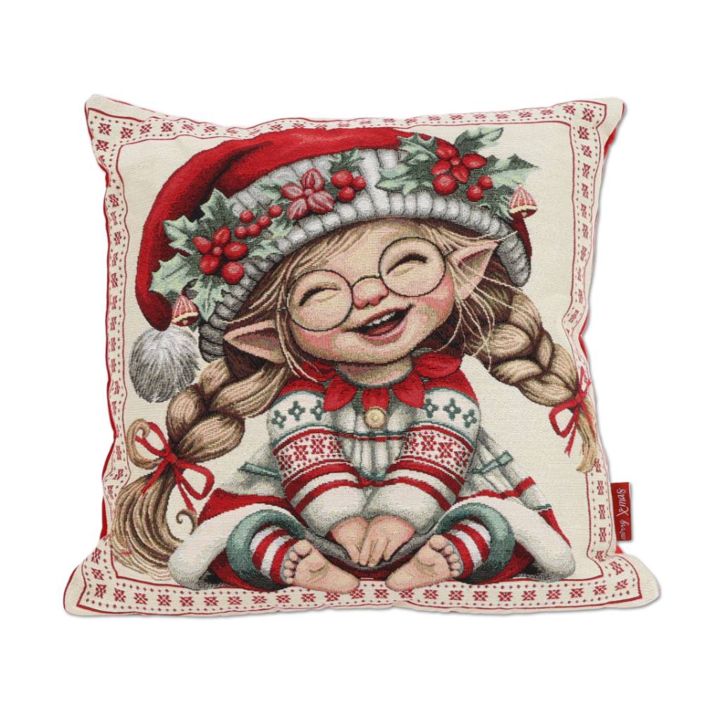 Cuscino Imbottito in gobelin cinigliato Cindy 50 x 50