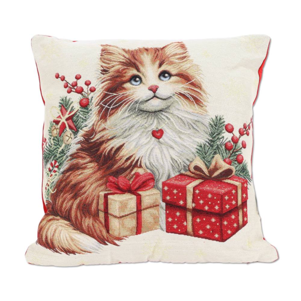 Cuscino Imbottito in gobelin cinigliato Felix 50 x 50