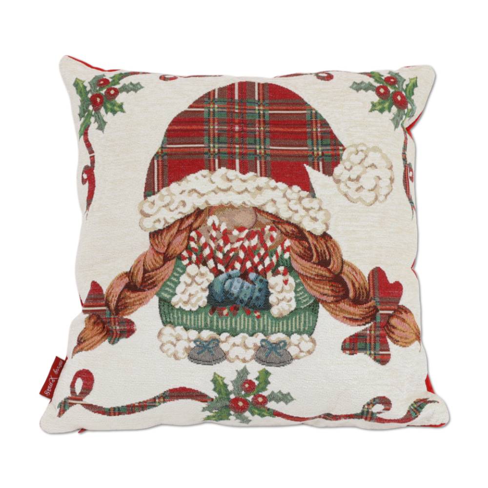 Cuscino Imbottito in gobelin cinigliato Piccola Elfa 50 x 50