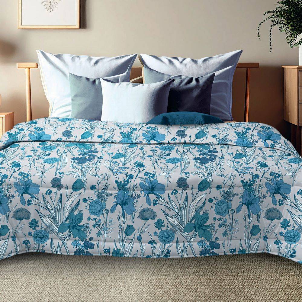 Trapunta Matrimoniale Ambra Monocrome blu 250 x 250