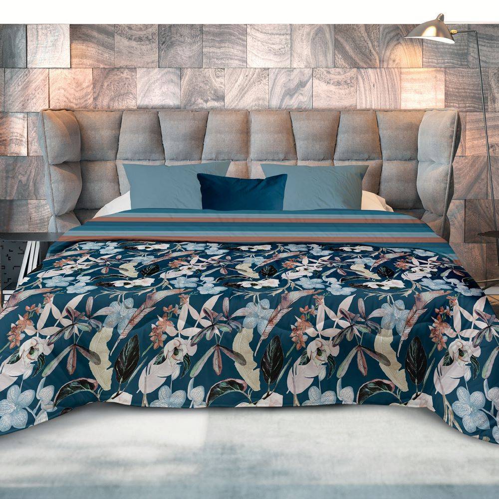 Trapunta Matrimoniale Mia Madagascar Ottanio 250 x 250