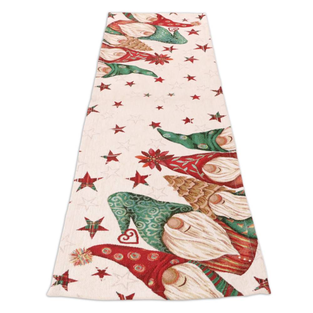 Runner in gobelin 40 x 140 Famiglia Gnometti e Stelle