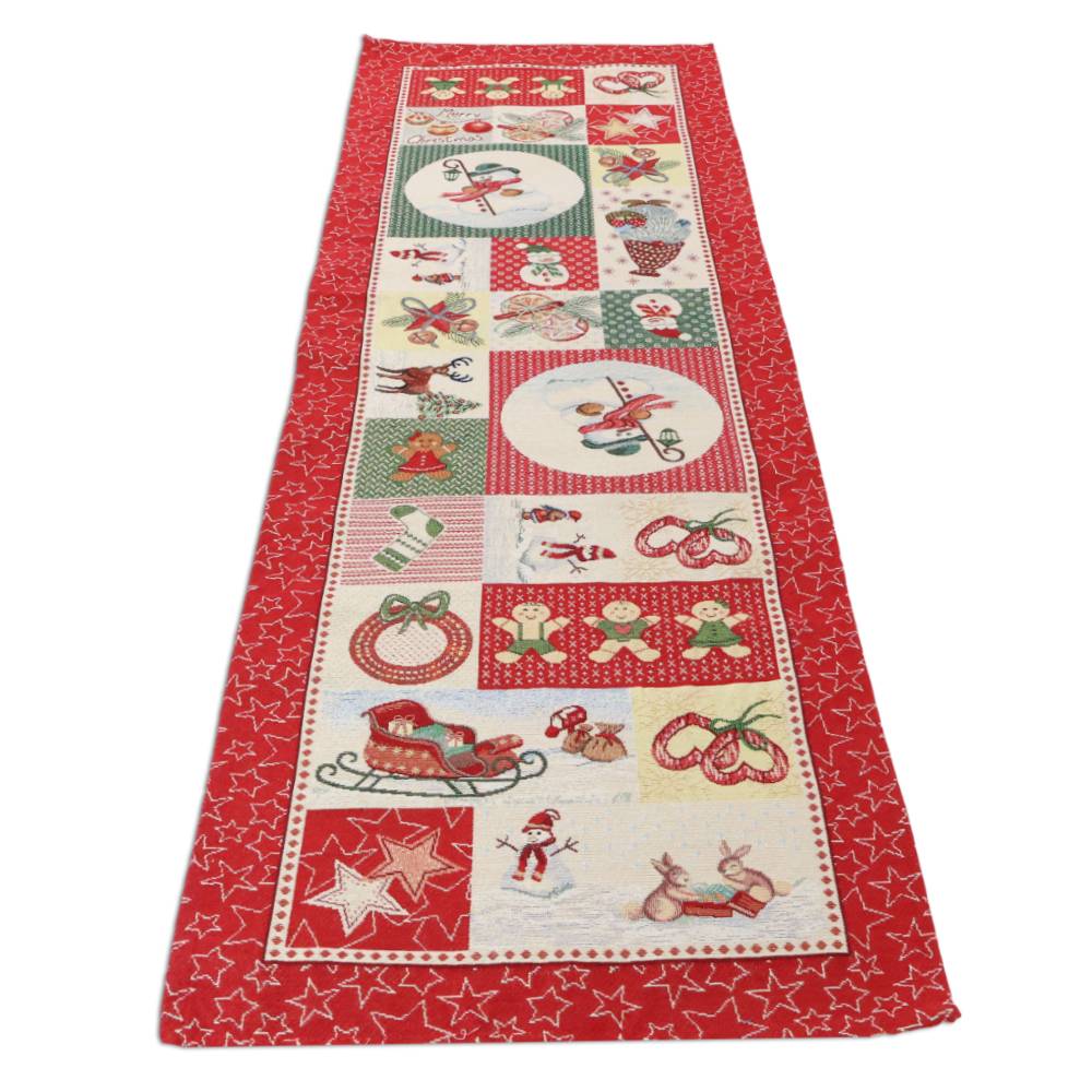 Runner in gobelin 40 x 140 Christmas Patchwork